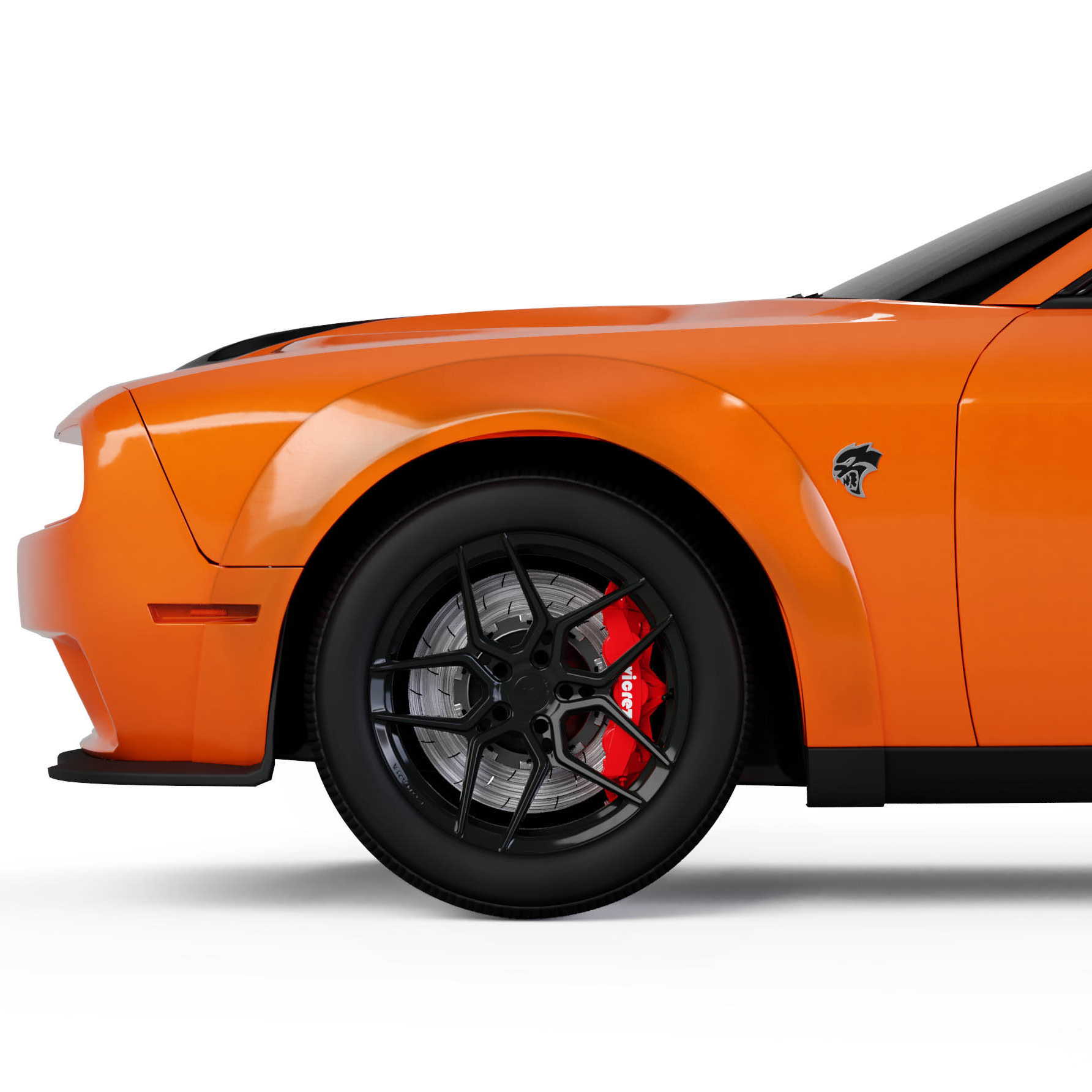 Dodge Challenger Demon Widebody Front & Rear Fender Flares (2015–2024)