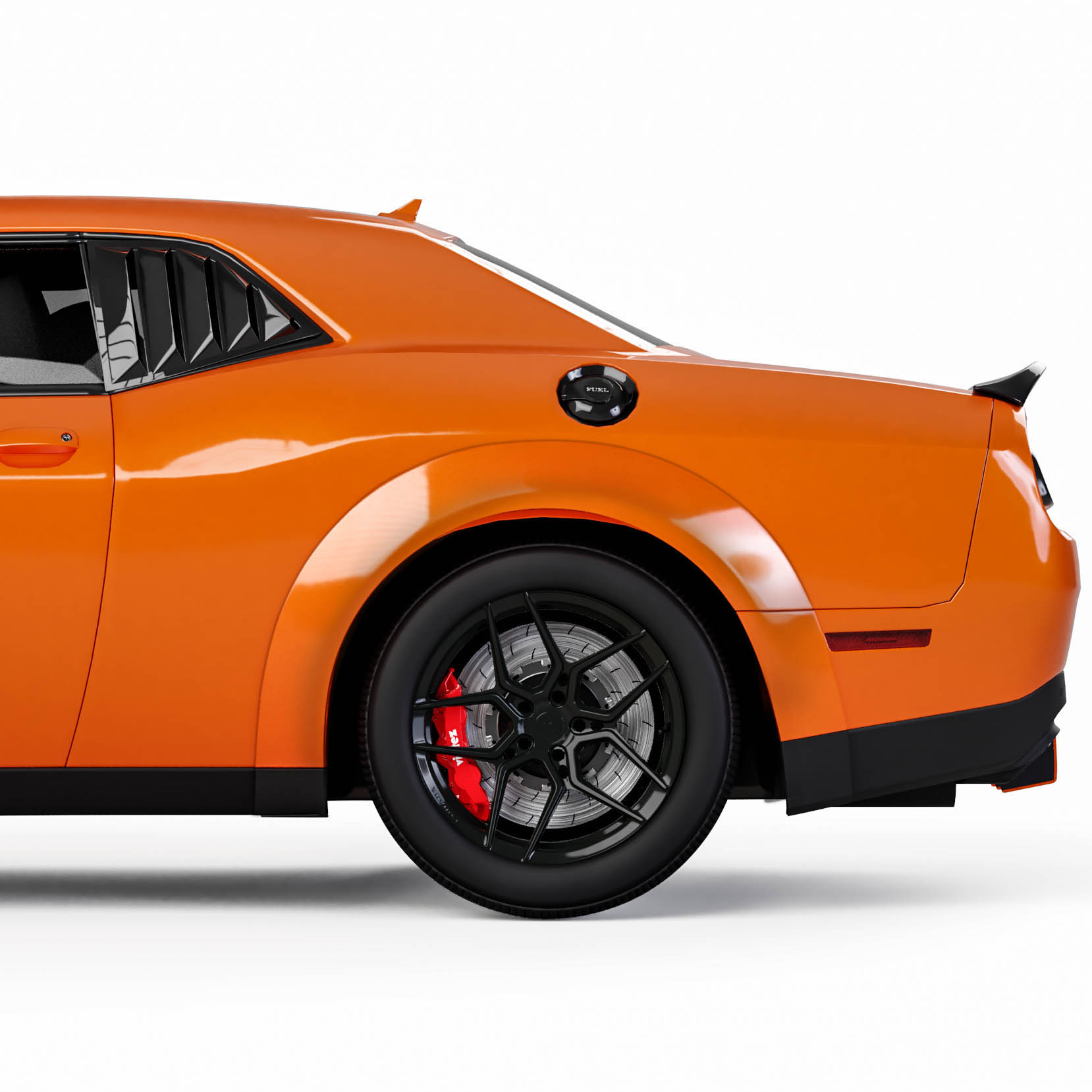 Dodge Challenger Demon Widebody Front & Rear Fender Flares (2015–2024)